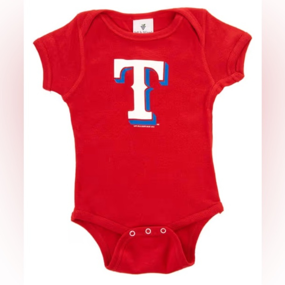 Texas Rangers 18 Months Red Short Sleeve One Piece